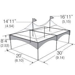 Warner Shelter Peak Marquee Tent 20&rsquo; X 30&rsquo;