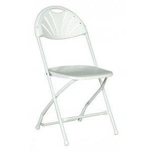 Fan Back Plastic Folding Chair