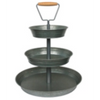 3-Tier Galvanized Metal Stand