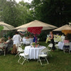 7' Tan Crank/Tilt Umbrella